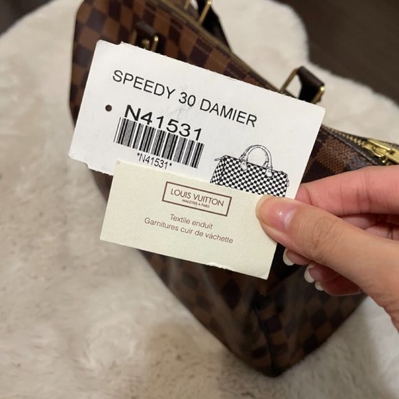 Authentic Louis Vuitton Speedy 30 - Damier Ebene - Picture 3 of 9